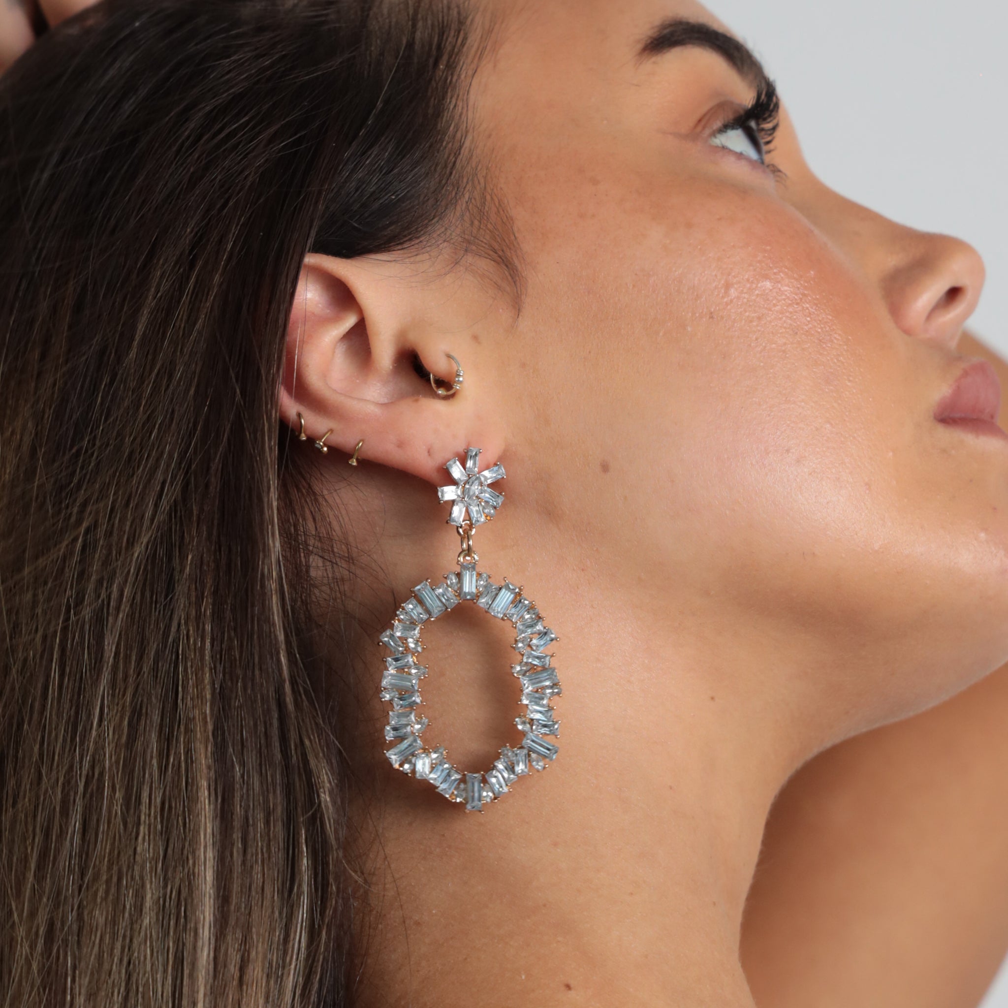 ALEX EARRINGS - Black & Bloom