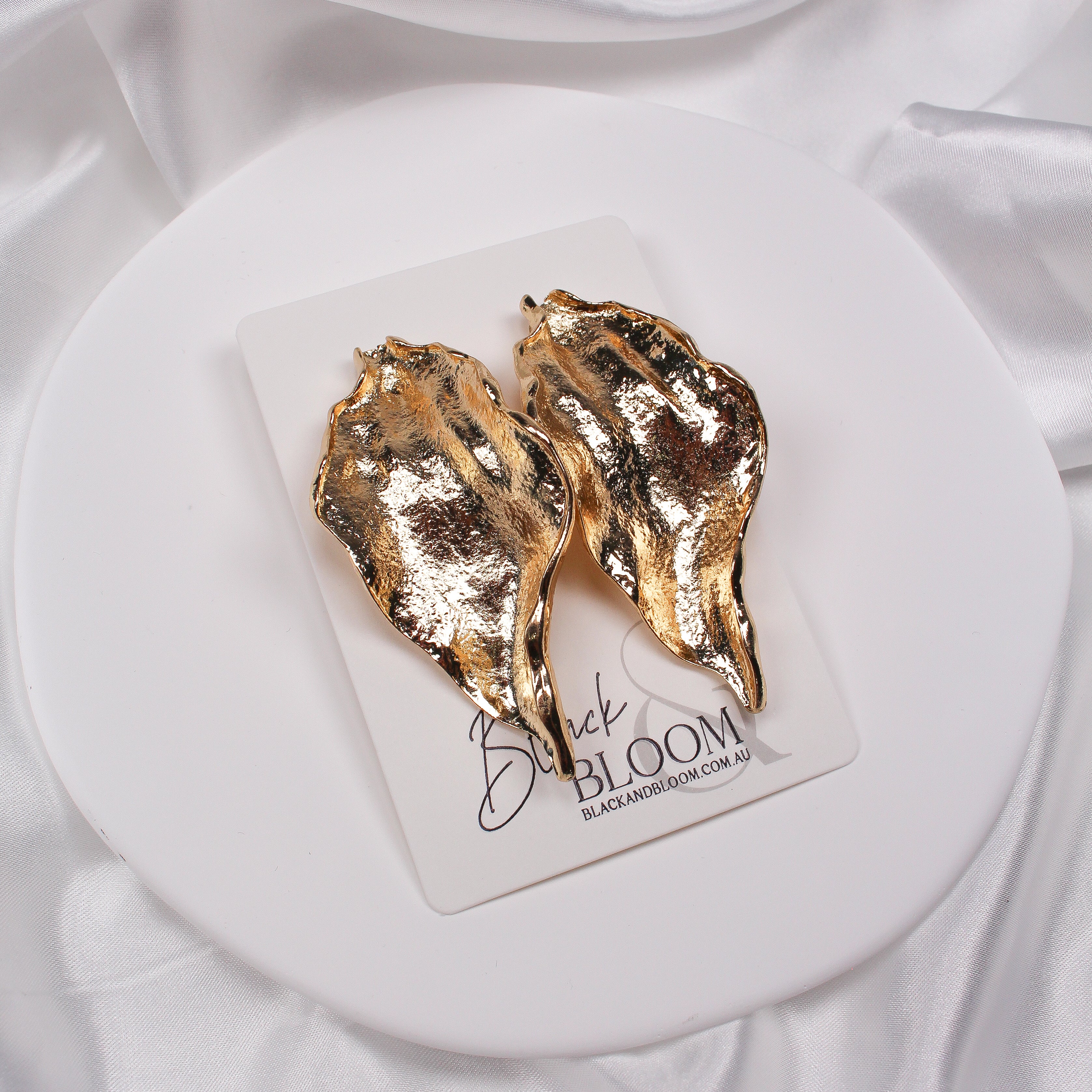 COVE EARRINGS - GOLD - Black & Bloom