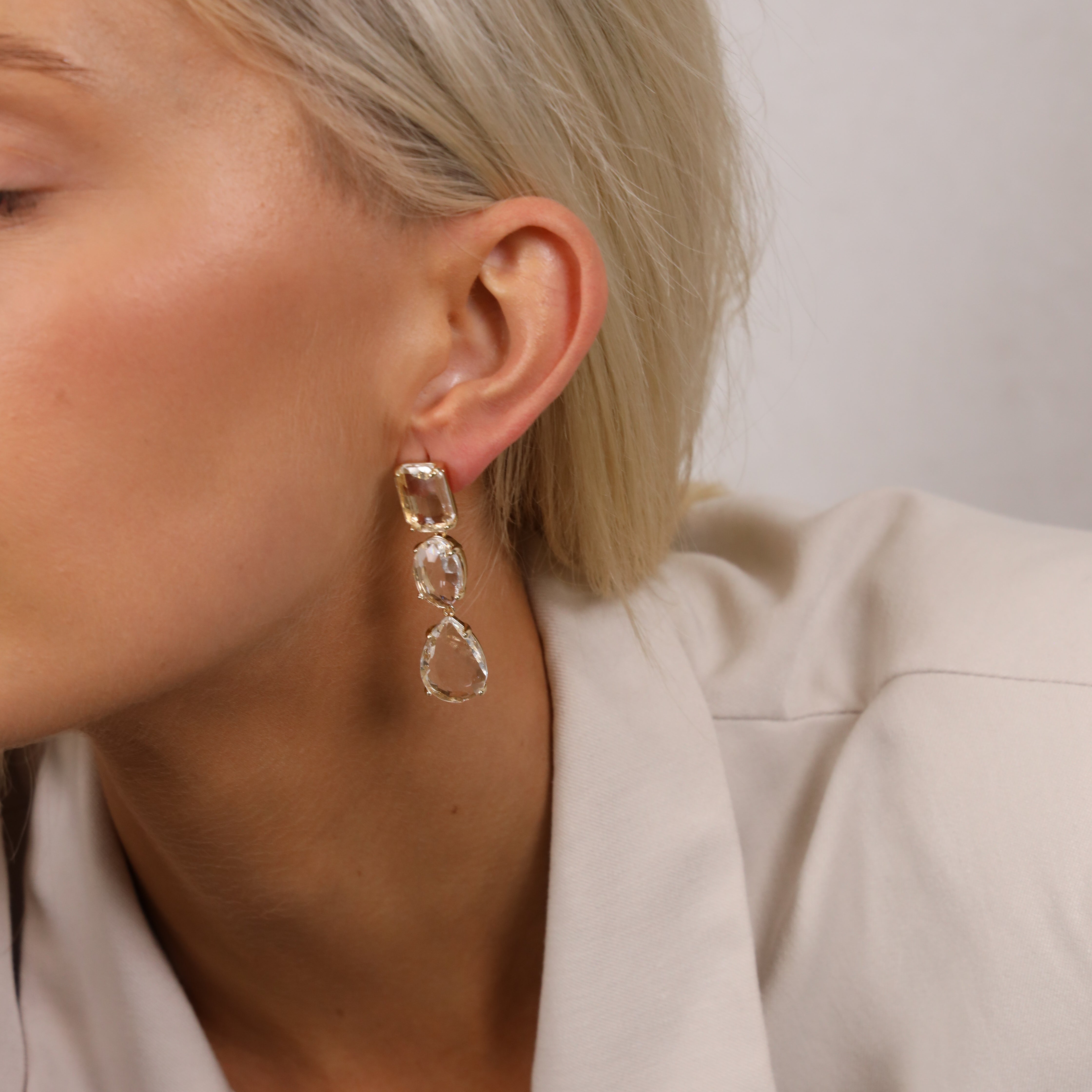 AMALFI EARRINGS - Black & Bloom