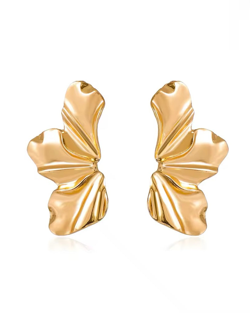 OLIVIA - GOLD (CLIP ON) - Black & Bloom