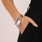 RIVER SHELL WATCH SILVER - Black & Bloom