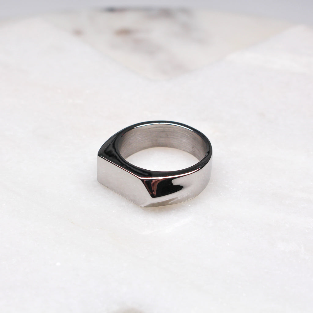 RYDER RING SILVER - Black & Bloom