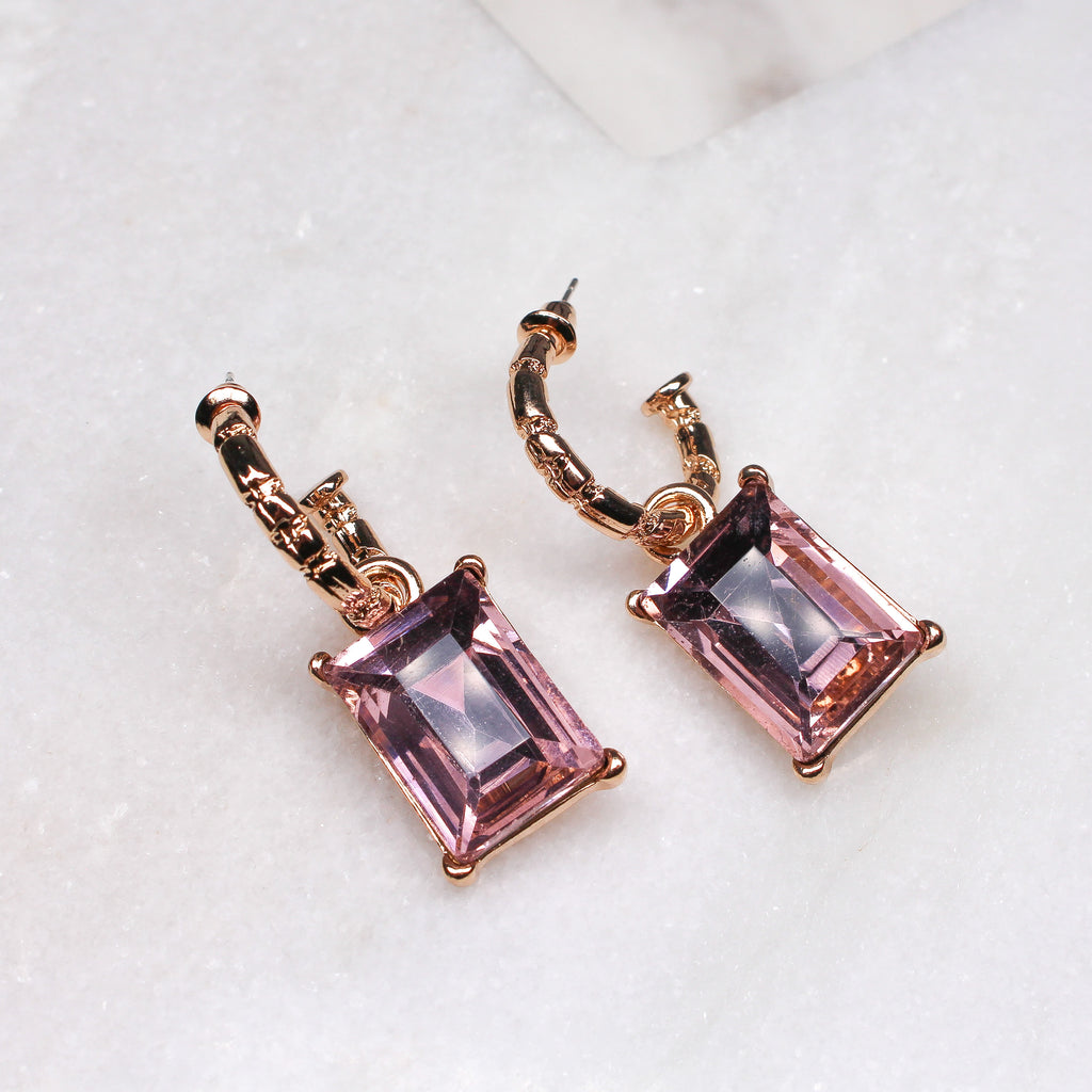 WREN EARRINGS PINK - Black & Bloom