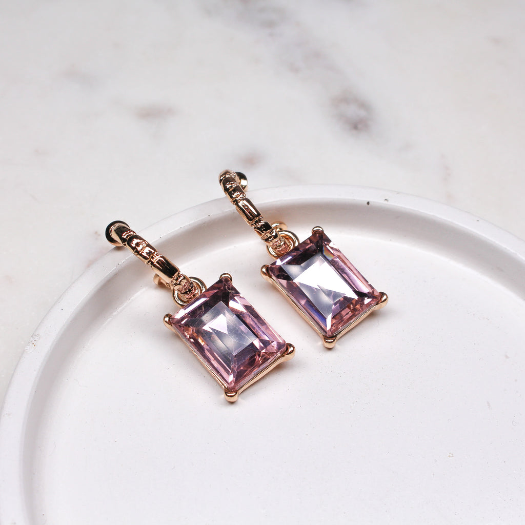 WREN EARRINGS PINK - Black & Bloom