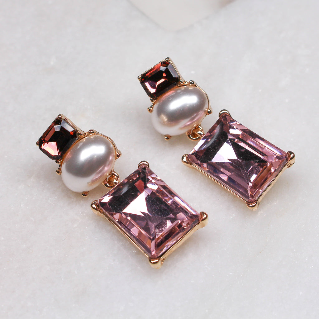 MILANI EARRINGS - Black & Bloom