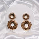 IRIS EARRINGS - Black & Bloom