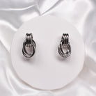 JADE EARRINGS SILVER - Black & Bloom