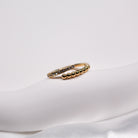 SERENA RING GOLD - Black & Bloom