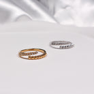 SERENA RING SILVER - Black & Bloom