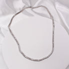 TENNIS NECKLACE - MOISSANITE - Black & Bloom