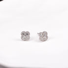 CLOVER MOISSANITE EARRINGS - Black & Bloom