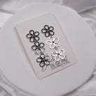 FLEUR EARRINGS - SILVER - Black & Bloom