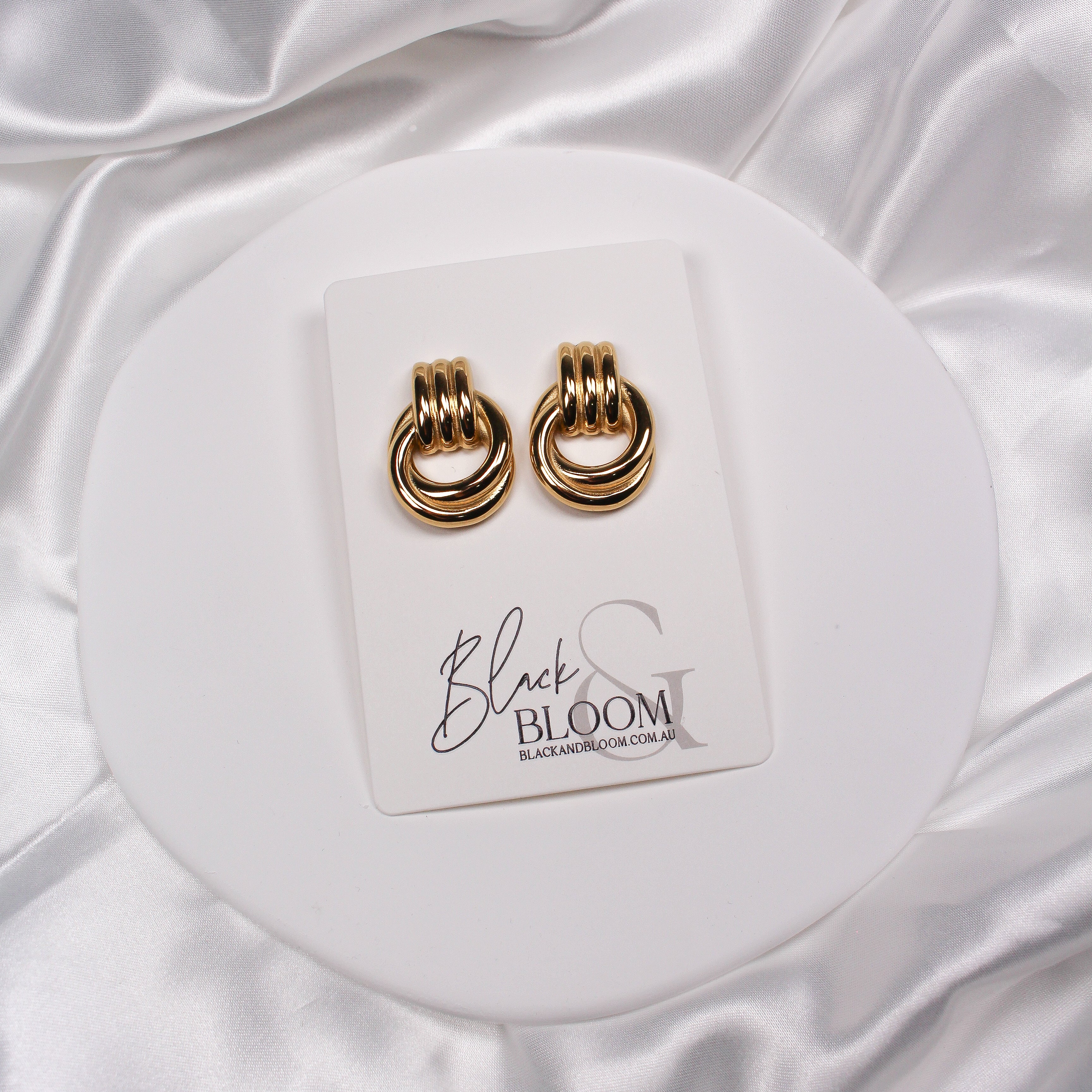 ALLIAGE EARRINGS - GOLD - Black & Bloom