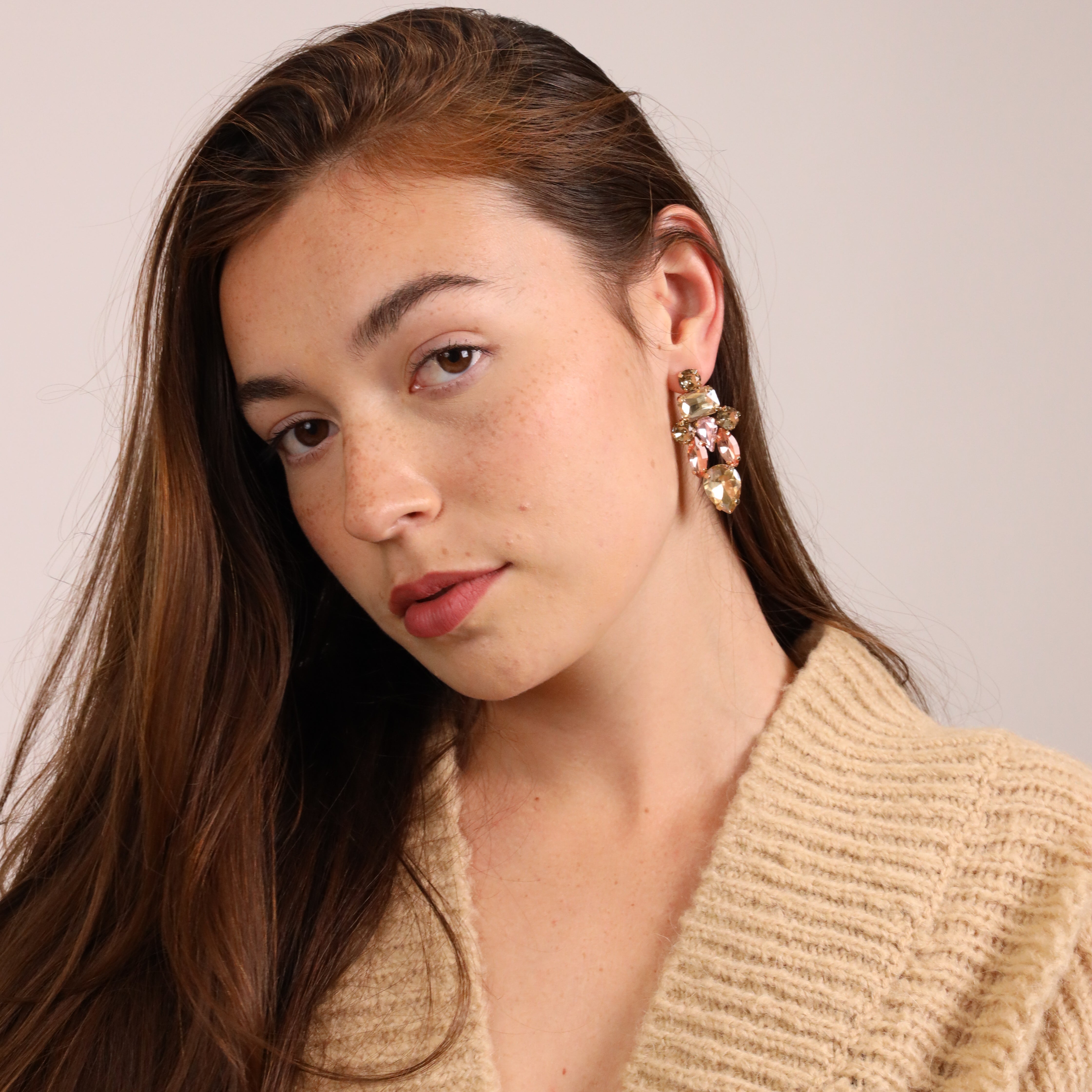 KATE EARRINGS GOLD - Black & Bloom