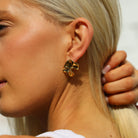 RHODES EARRINGS GOLD - Black & Bloom