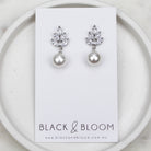ALAIA EARRINGS - Black & Bloom