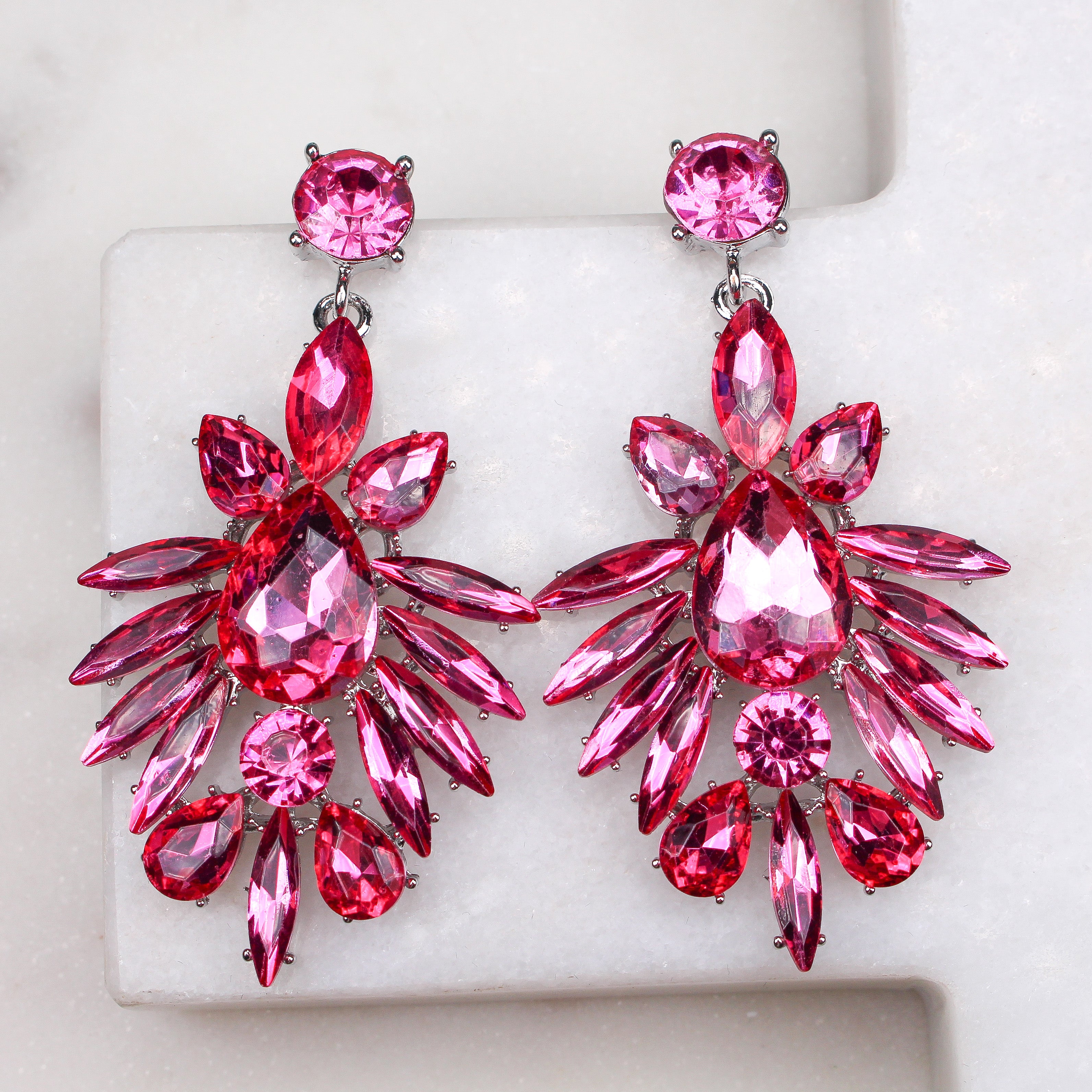 HAYLEY EARRINGS - Black & Bloom