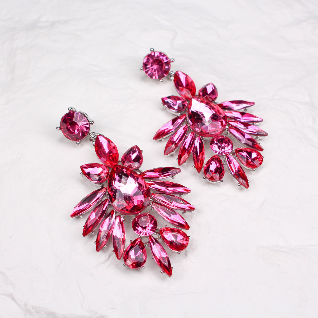 HAYLEY EARRINGS - Black & Bloom