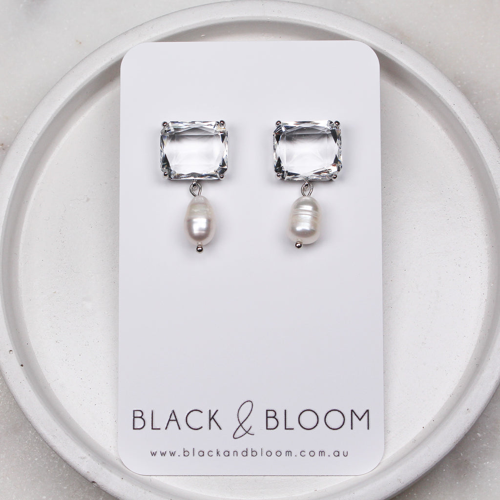 BRONTE PEARL SILVER - Black & Bloom