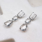 AMALFI EARRINGS SILVER - Black & Bloom