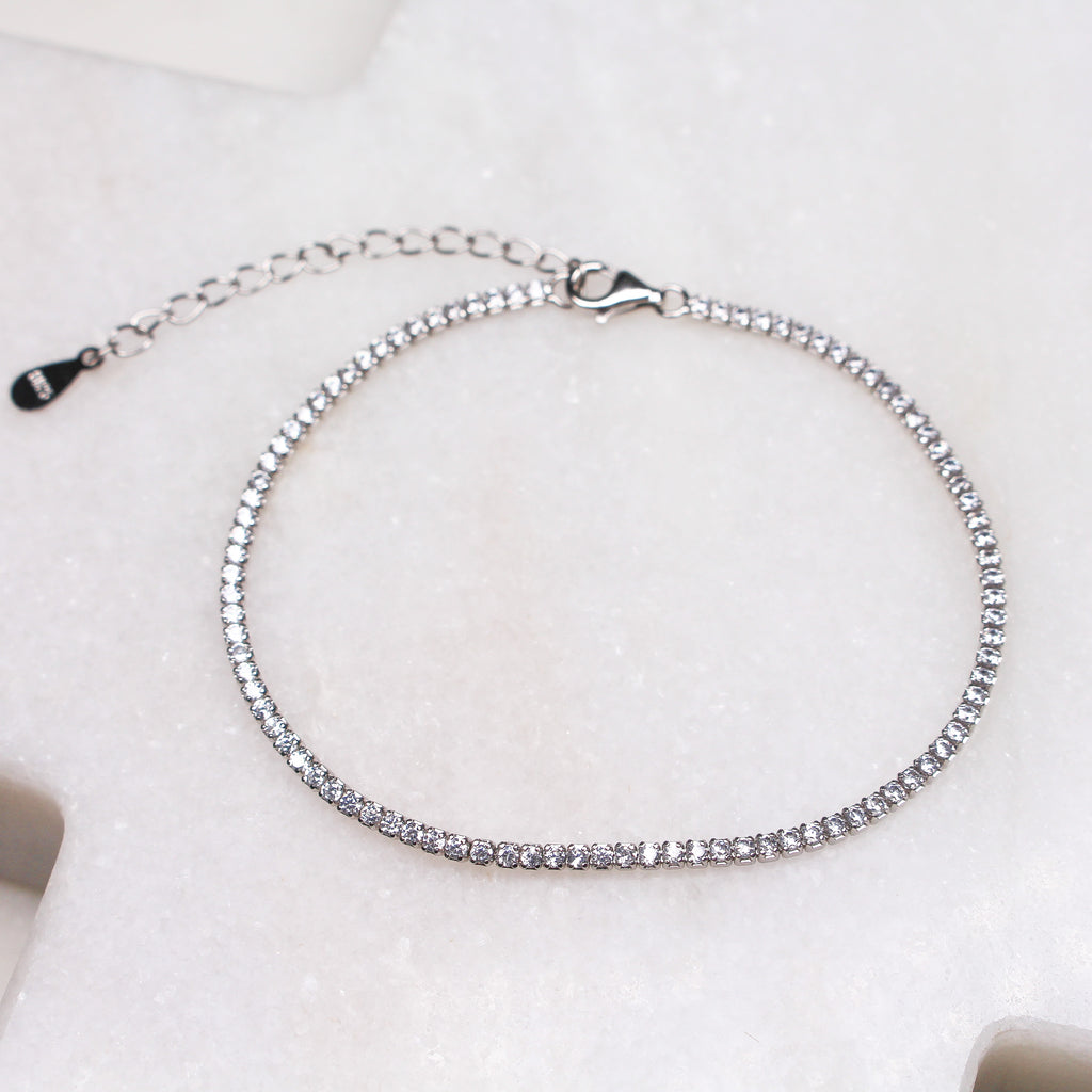 SKYE TENNIS BRACELET - Black & Bloom