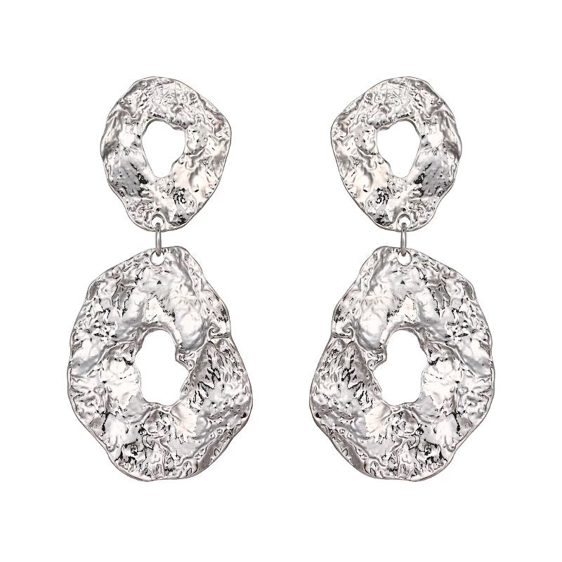 SORRENTO EARRINGS SILVER - Black & Bloom