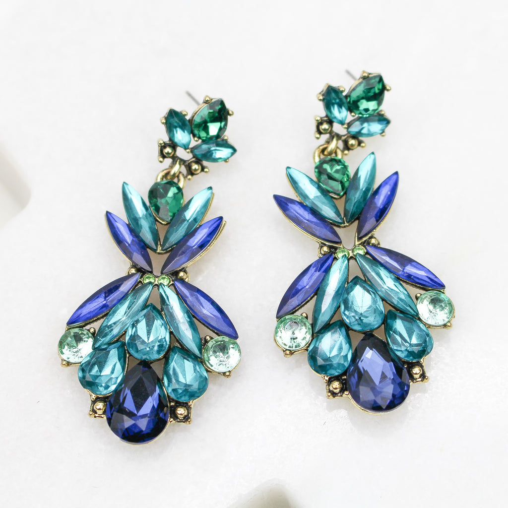 ARIA EARRINGS - Black & Bloom