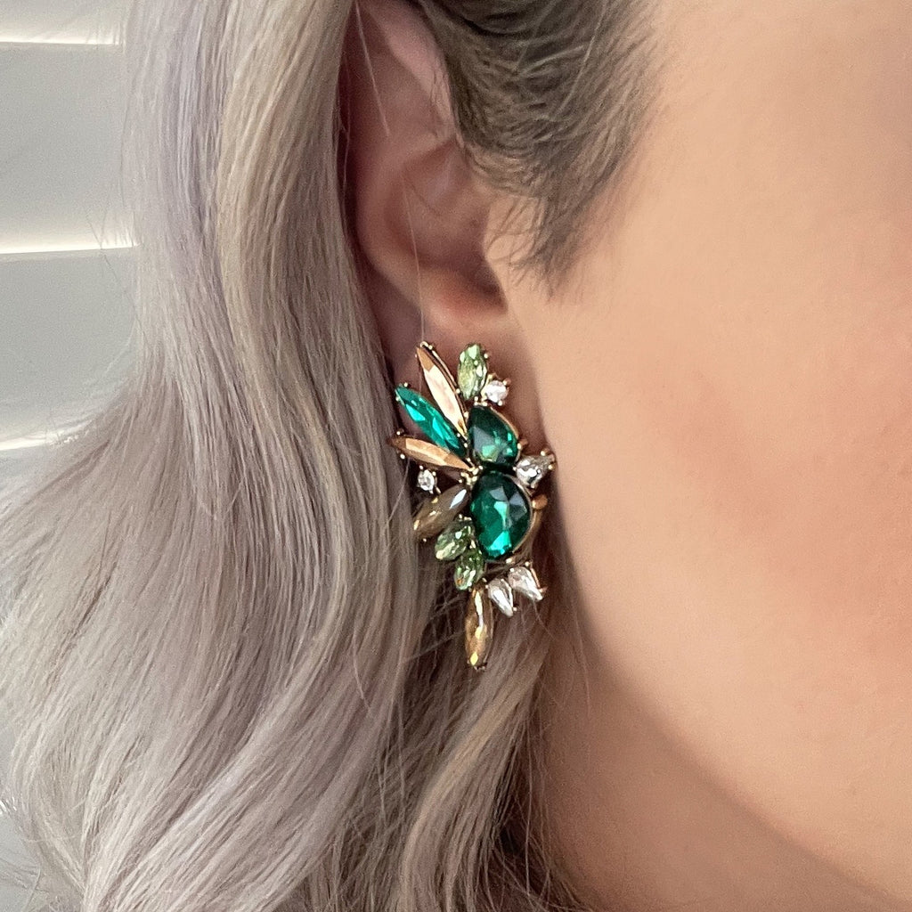 RAMONA EARRINGS - Black & Bloom