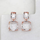 BRONTE EARRINGS ROSE GOLD - Black & Bloom