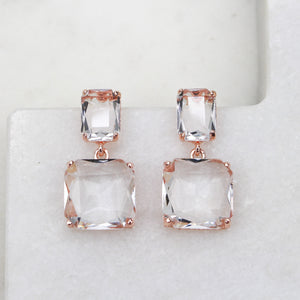 BRONTE EARRINGS ROSE GOLD - Black & Bloom