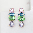 AUDREY EARRINGS - Black & Bloom