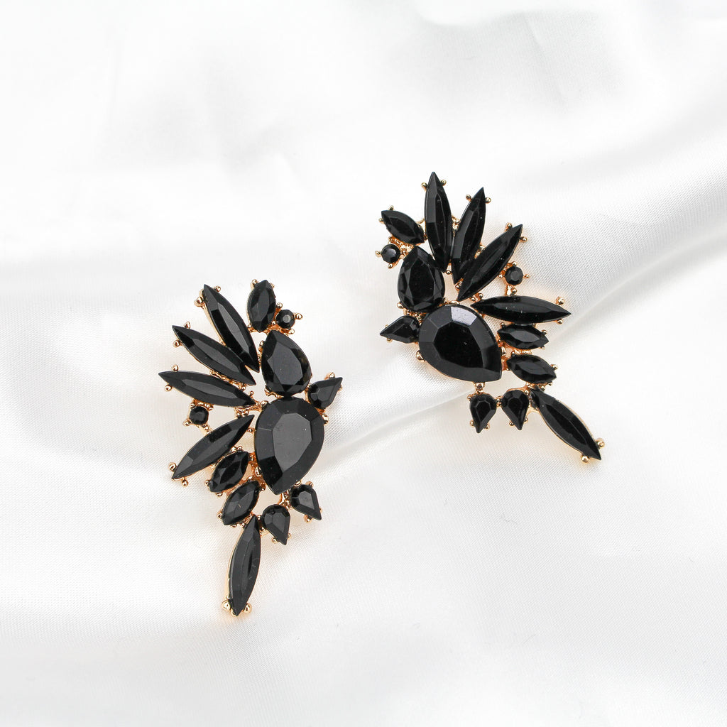 RAMONA EARRINGS NOIR - Black & Bloom