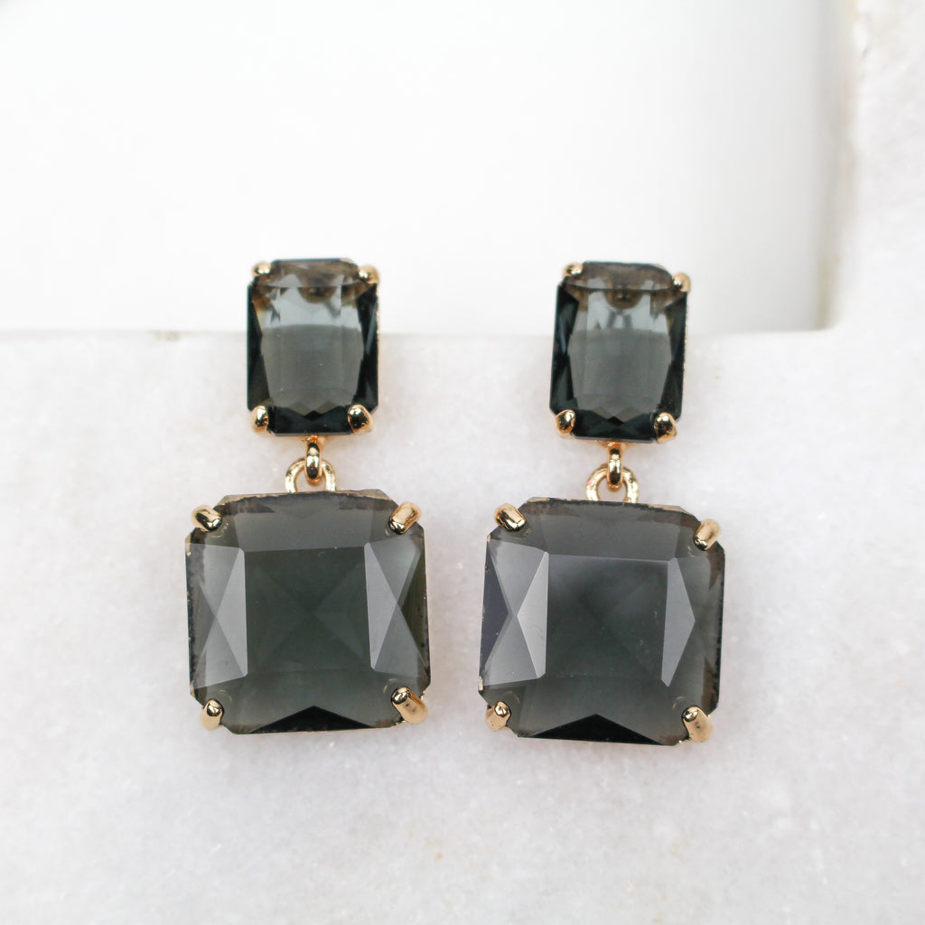 BRONTE EARRINGS NOIR - Black & Bloom