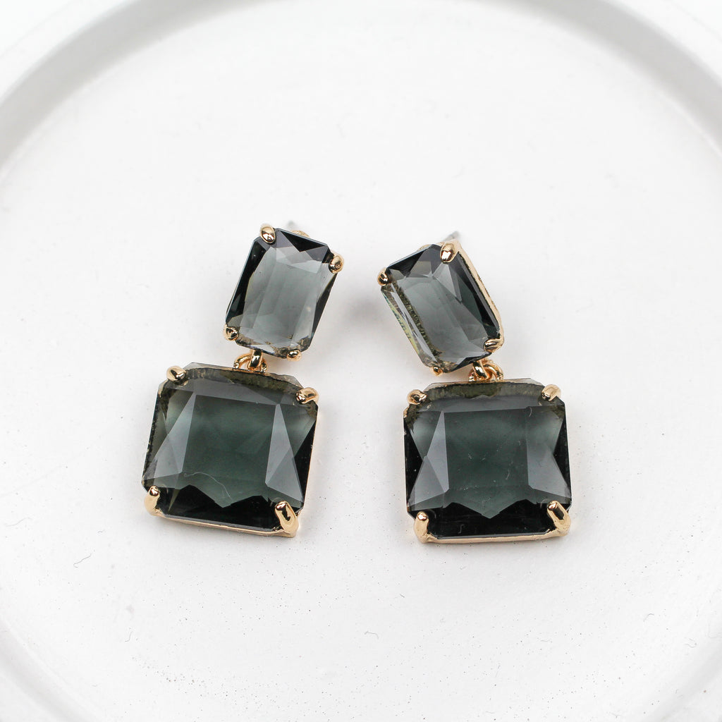 BRONTE EARRINGS NOIR - Black & Bloom